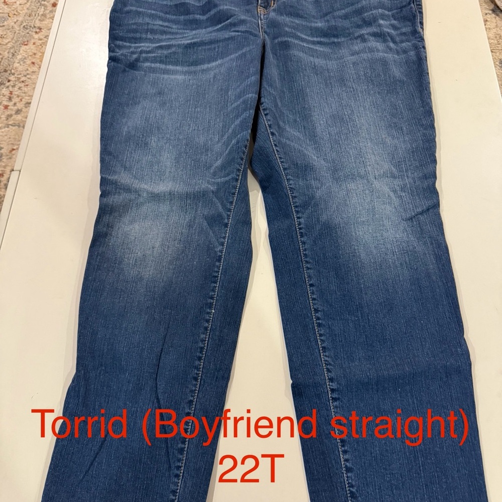 Torrid Dark Blue Boyfriend Jeans